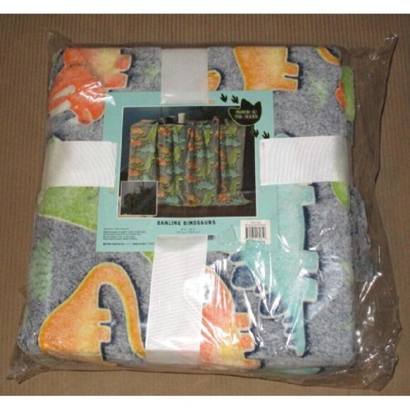 New Dinosaurs Glow in the Dark Luxury Plush Gift Fleece Throw Blanket T-Rex SOFT - Picture 5 of 5